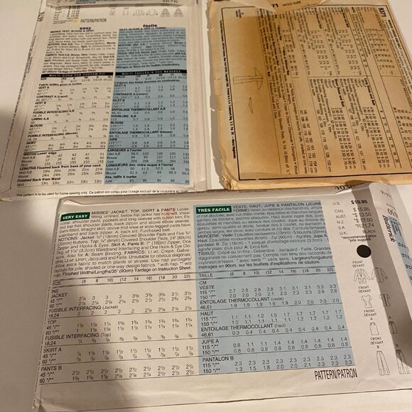 McCall’s 9371 & Butterick 4030 4676 Sewing Patterns‎ Lot (Sz 10–16) - Picture 2 of 5